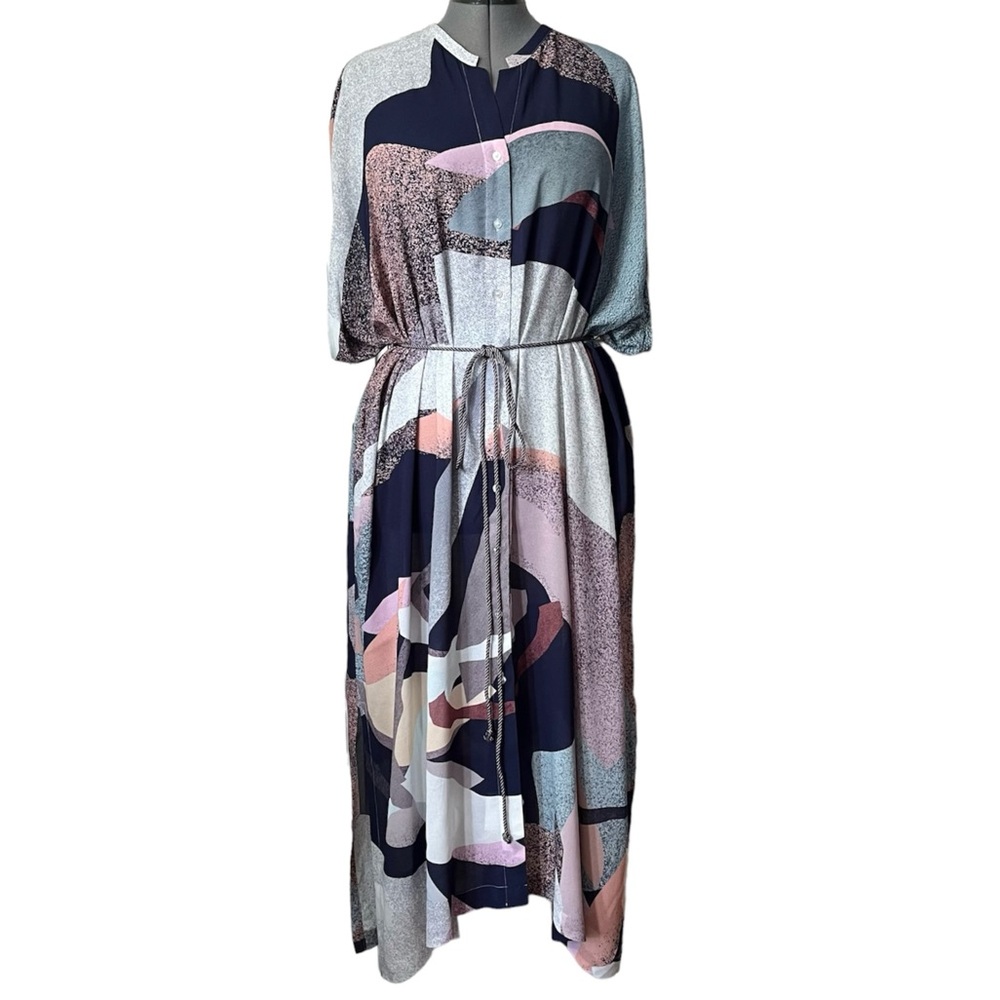 Elk Multicolor Abstract Dress